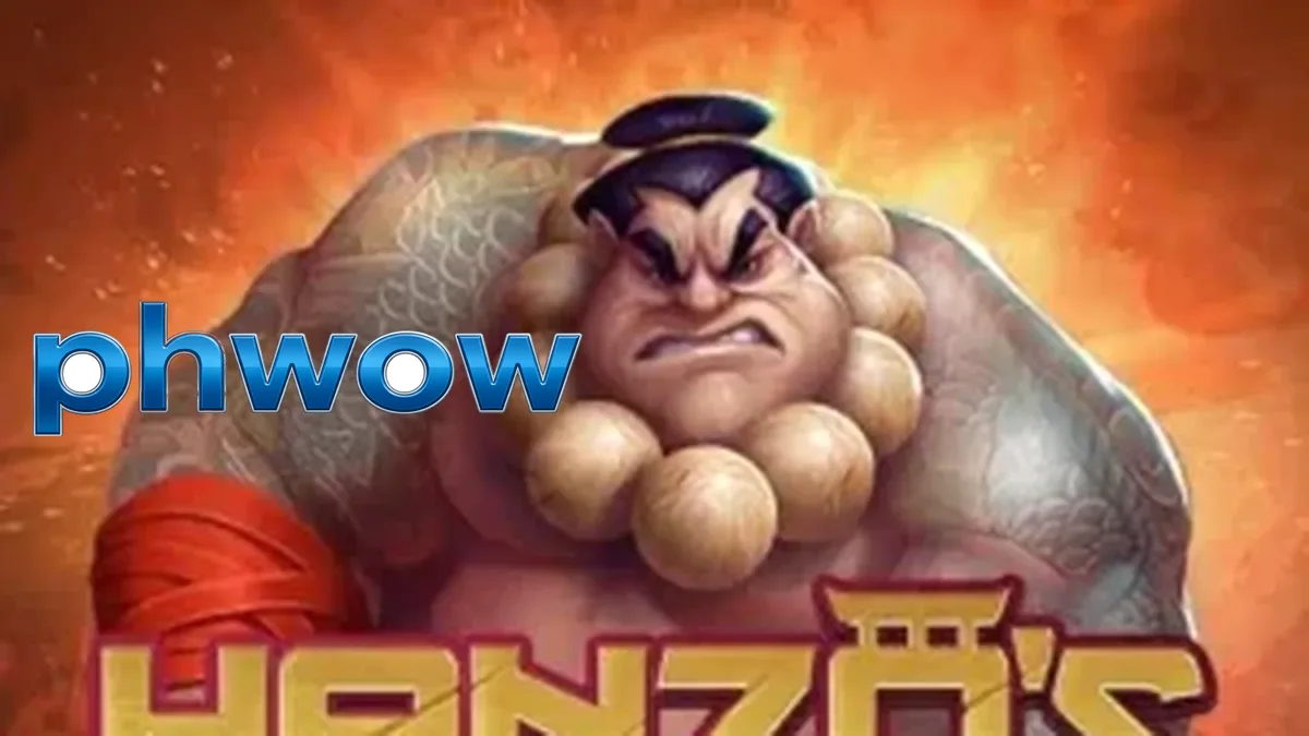 Hanzos Dojo slot game screen showing the rooftop mechanic and martial arts theme